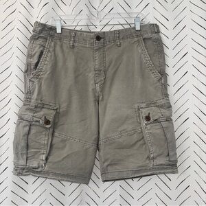 American Eagle Men’s 10” Classic Flex Cargo Shorts in Gray
